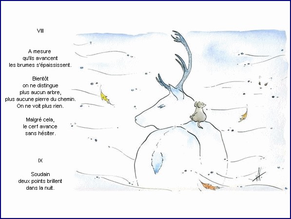 illustration d'un texte de Nicolas Bouchet : Le grand silence