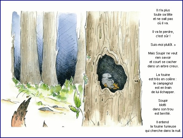 illustration d'un texte de Nicolas Bouchet : Le grand silence