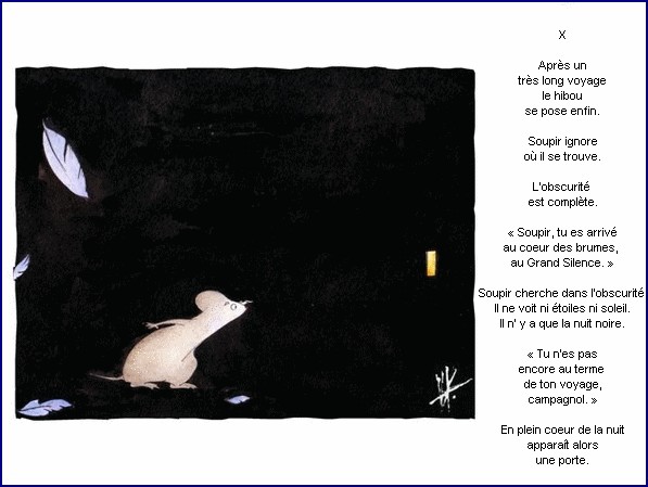illustration d'un texte de Nicolas Bouchet : Le grand silence