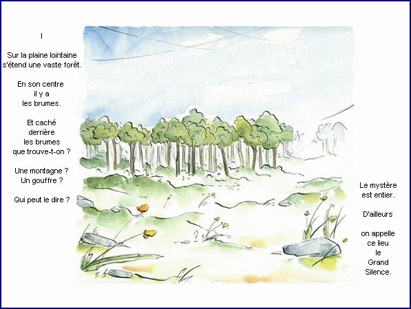 illustration d'un texte de Nicolas Bouchet : Le grand silence