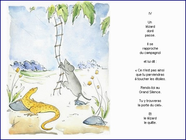 illustration d'un texte de Nicolas Bouchet : Le grand silence