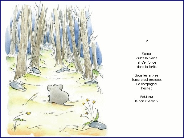 illustration d'un texte de Nicolas Bouchet : Le grand silence