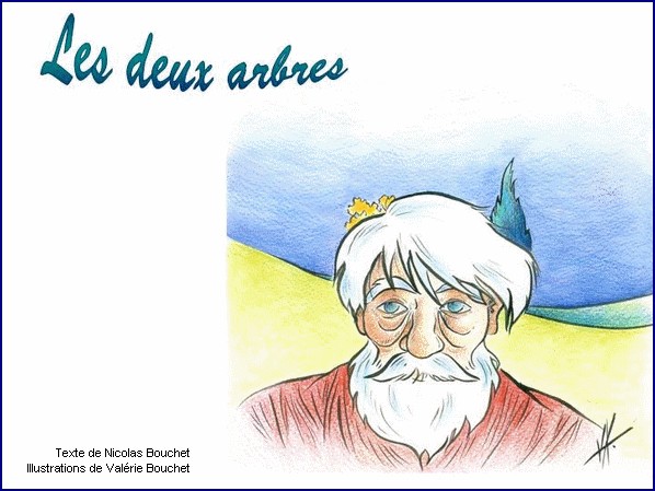 illustration d'un texte de Nicolas Bouchet : Les deux arbres