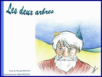  illustration d'un texte de Nicolas Bouchet : Les deux arbres 