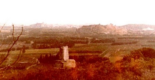 La tombe du Frre Louis, vue sur Villeneuve, la Chartreuse, Avignon