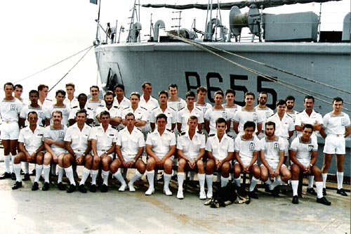 Dernier équipage de la Dieppoise en 1987