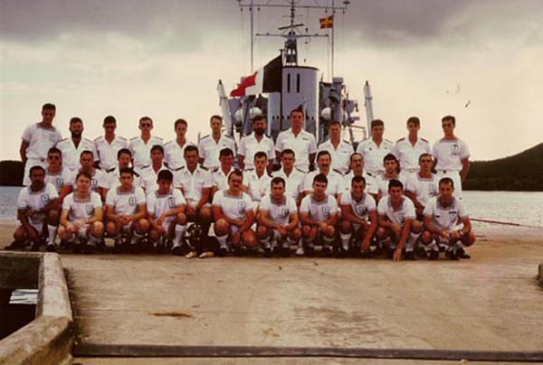 Equipage de la Dieppoise en juin 1986
