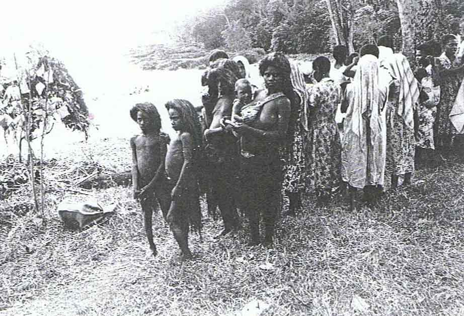 Ile Espiritu Santo du Vanuatu, tribu de Big Nambas