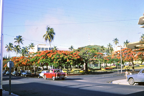 Place des cocos à Nouméa