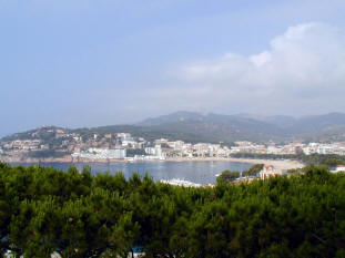 The Bay of Sant Feliu de Guixols from the Terrace - to click on the image to increase it