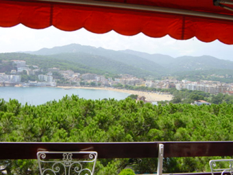 The bay of Sant Feliu from the Terrace - to click on the image to increase it 