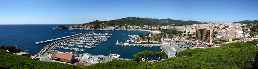 The Bay of Sant Feliu de Guixols - to click on the image to increase it