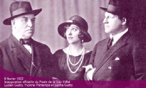Sacha, Lucien Guitry et Yvonne Printemps