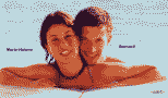 Bernard et Marie-Hlne dans la piscine du club Med  Antalya, Turquie ; t 2001