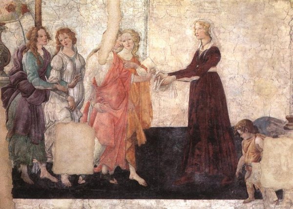Jeune femme florentine devant Vnus et les grces  - jpg 89 k
