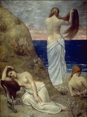 Puvis de Chavannes, Jeunes filles au bord de la mer - jpg 78 k