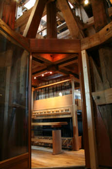 La cabine du nouveau carillon de Bourbourg