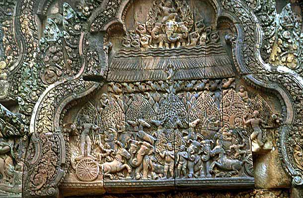 Détail au Banteay Srei