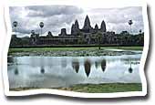 Les fameuses tours d'Angkor Vat