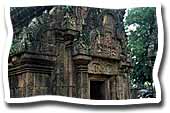 Banteay Srei sous la pluie