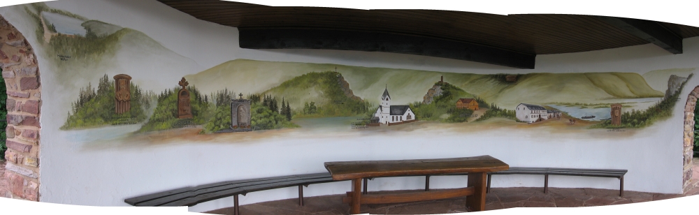 Fresque dans la Vogelsfelsenhütte