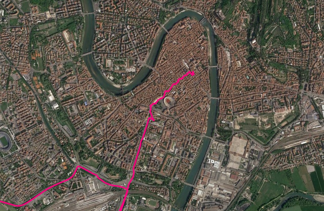 trajet verone