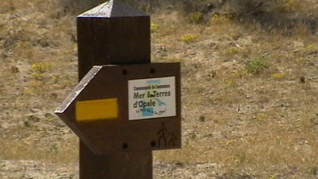 Chemin à Merlimont dans le 62