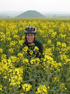 Isa with Silbury Hill in the Background