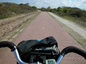 on route through the dunes