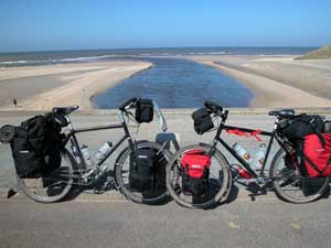 the bikes having a rest