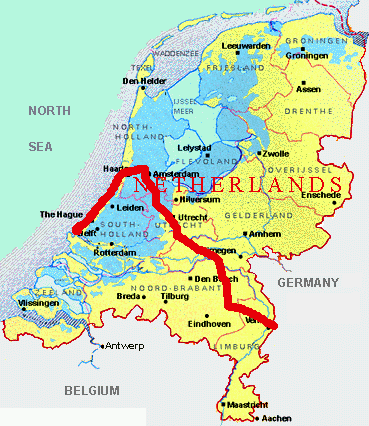 netherlands map