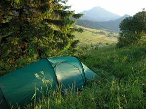 wild camping views