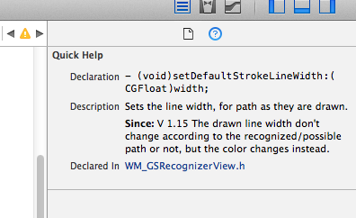 XCode, QuickHelp