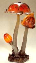 Gallé : lampe champignon