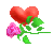 gif amour love rose