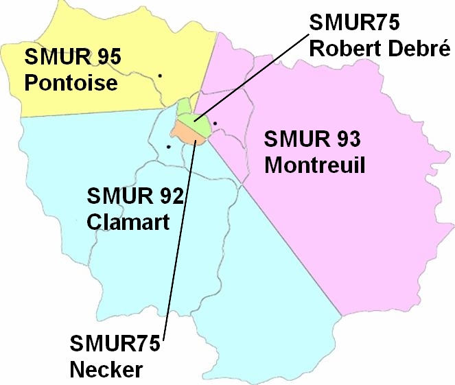 Carte IdF: Secteurs